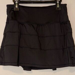 Athletic Black Women's Tennis Skirt